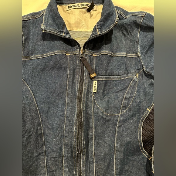 Physical Science Korea Jean Motorcycle Jacket Denim - Picture 2 of 10